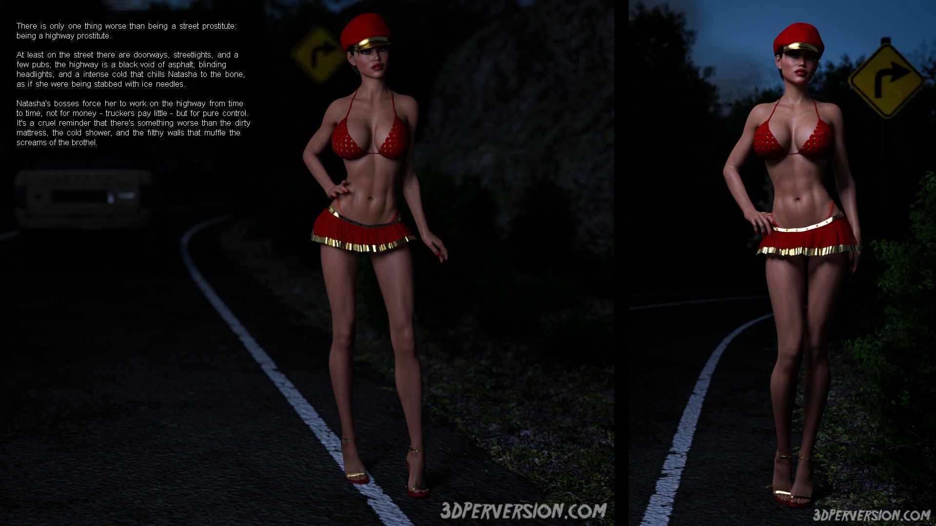 porn comic image Debt to the mafia - highway hooker 01