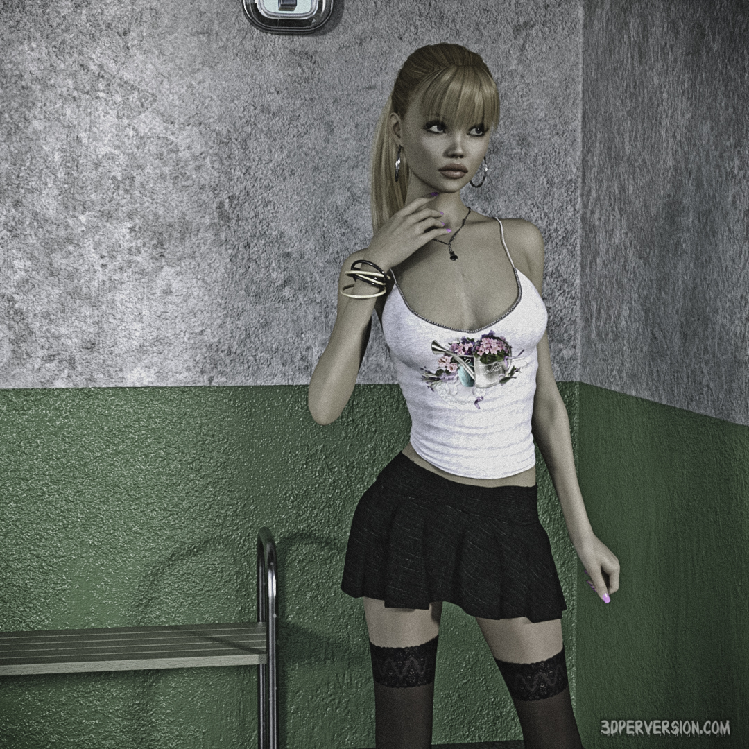 porn comic image Bus stop rape 01