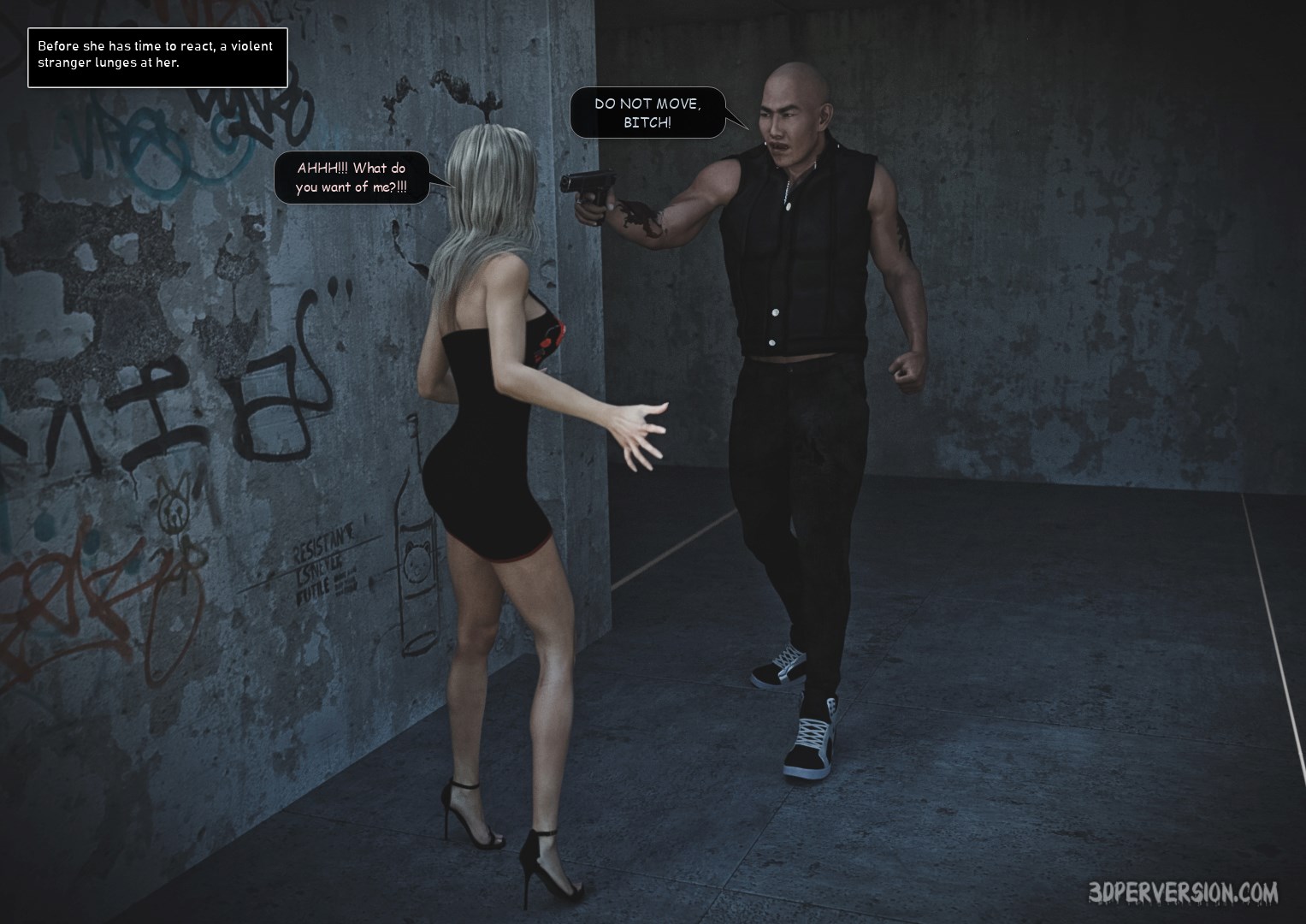 porn comic image Rape in the hallway 05